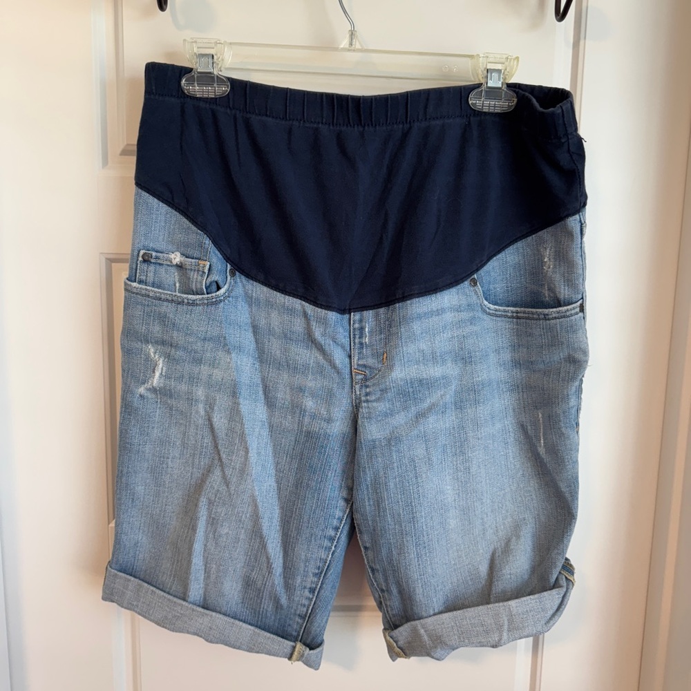 Old Navy Light Denim Maternity Shorts